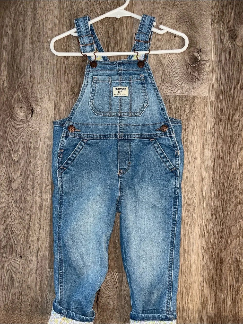 OshKosh B'gosh toddler denim overalls in light blue